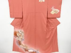 地紙に菊模様刺繍訪問着